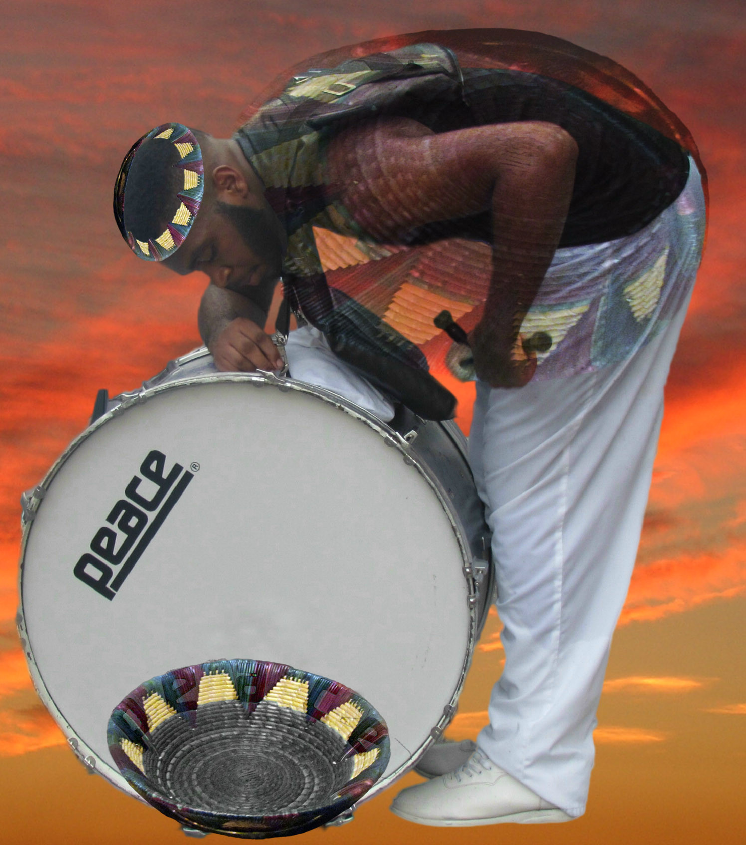 Drummer Collage Peace Offering2 African American Day Parade September 21 2014