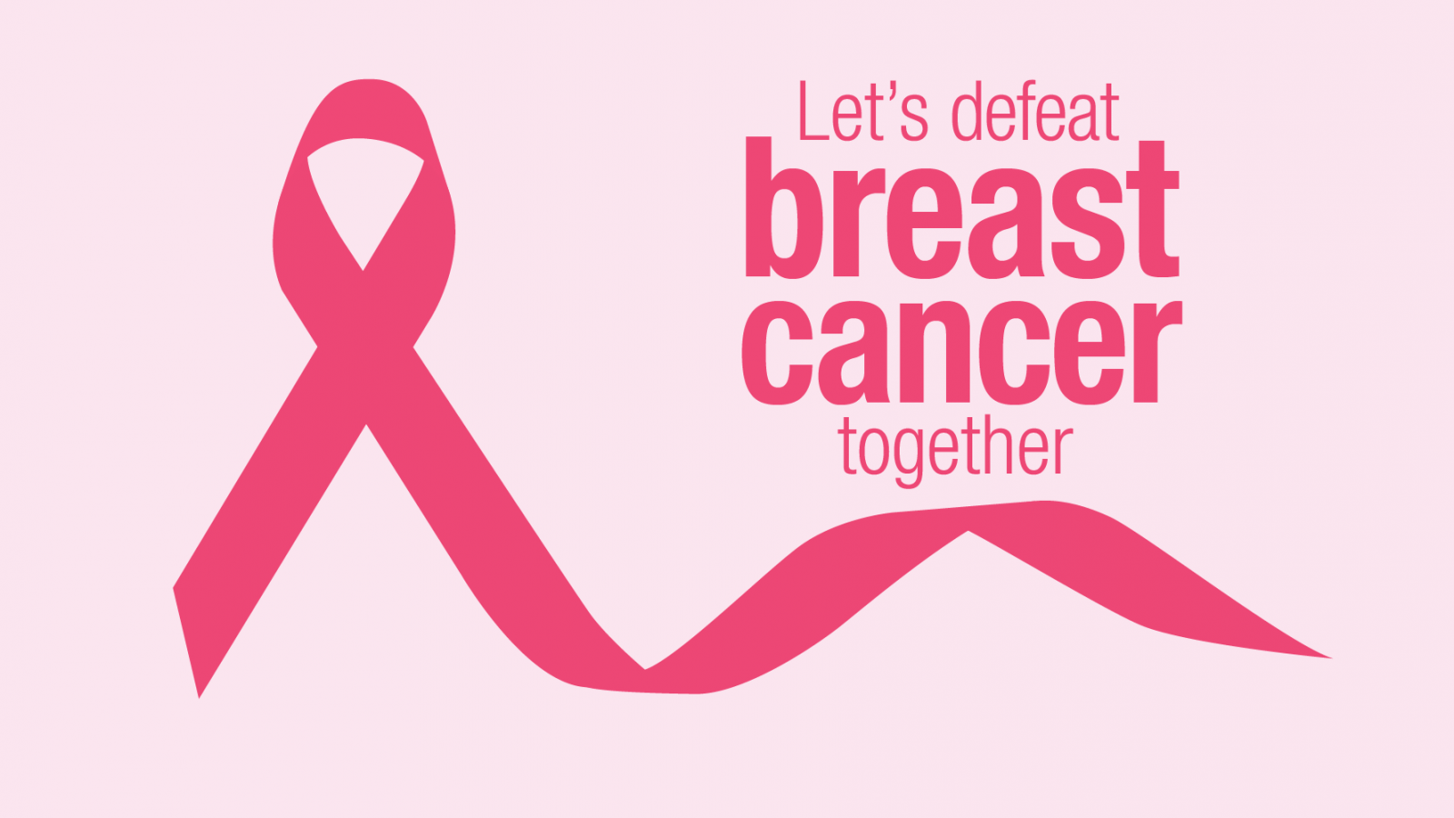 Breast Cancer Tagline With Ribbon 01